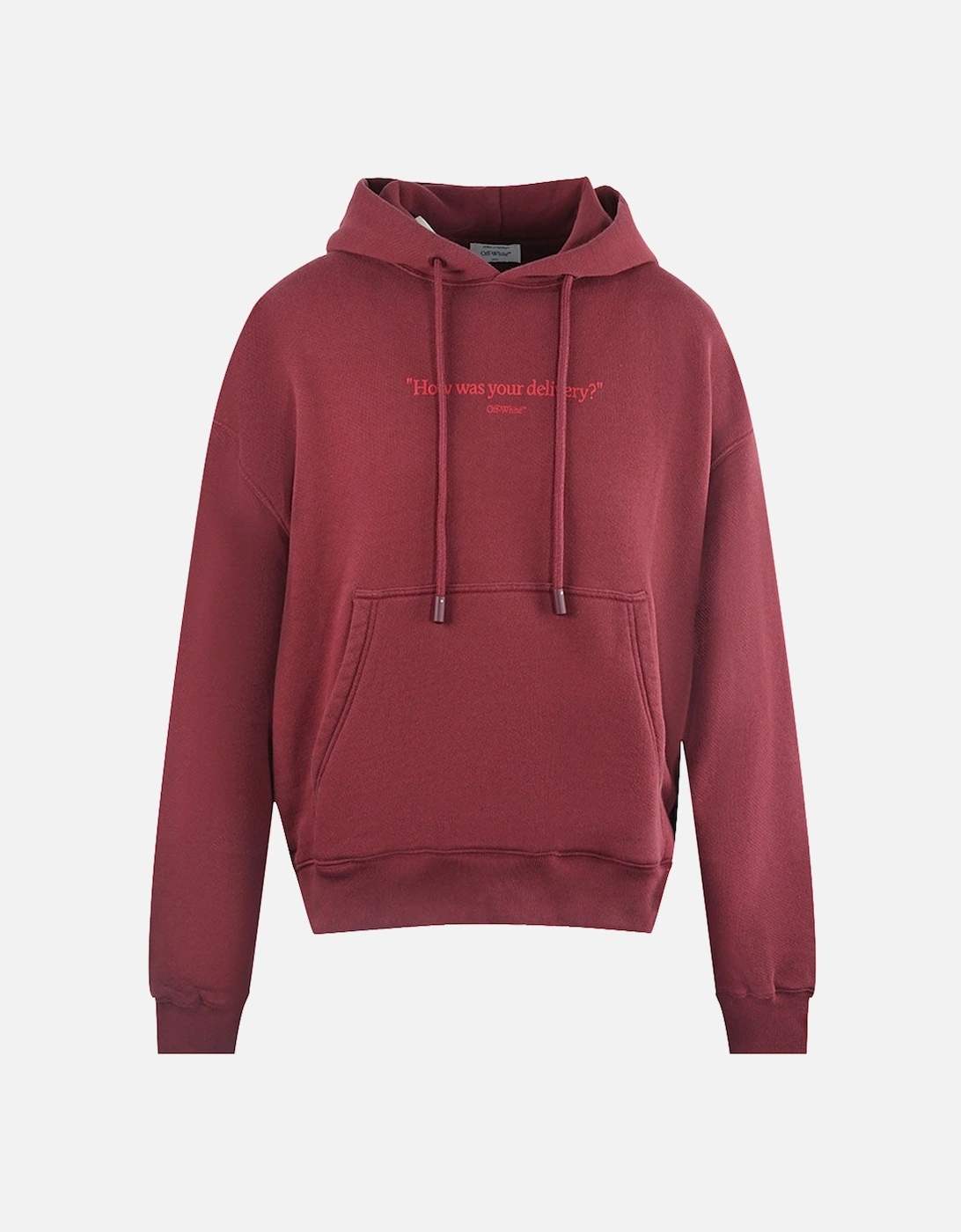 How Was Your Delivery Dark Red Skate Hoodie, 3 of 2