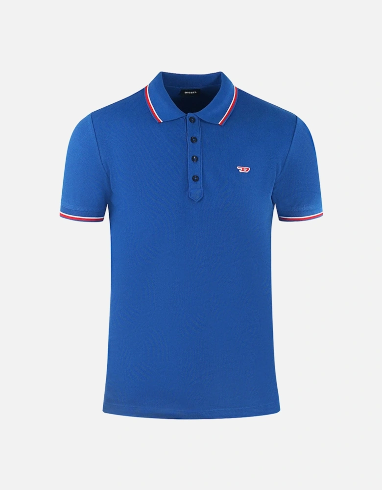 Twin Tipped Design Bright Blue Polo Shirt