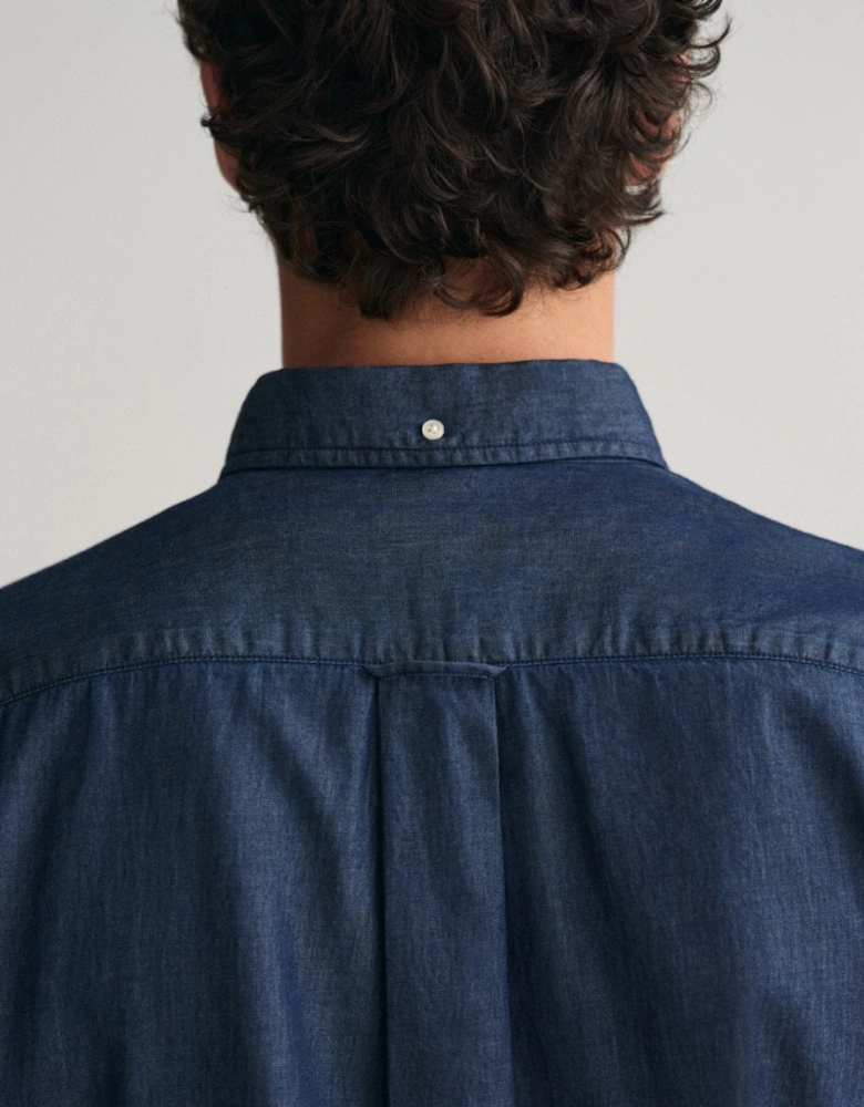 Mens Regular Fit Indigo Shirt