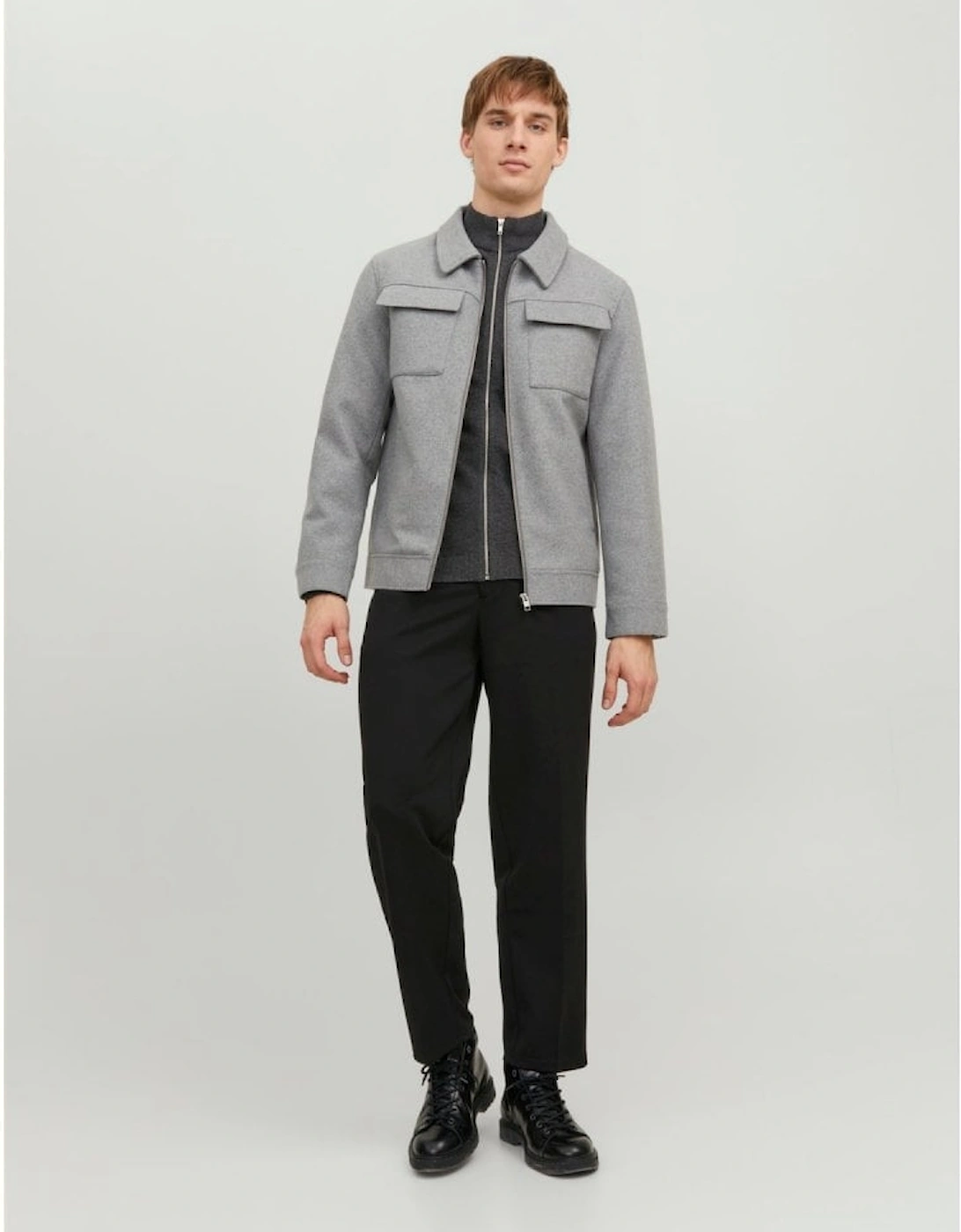 Morrison Wool Jacket - Light Grey