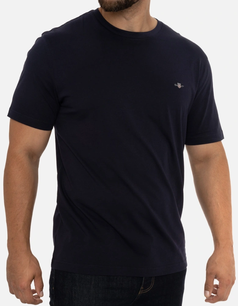 Mens Regular Shield T-Shirt (Navy)