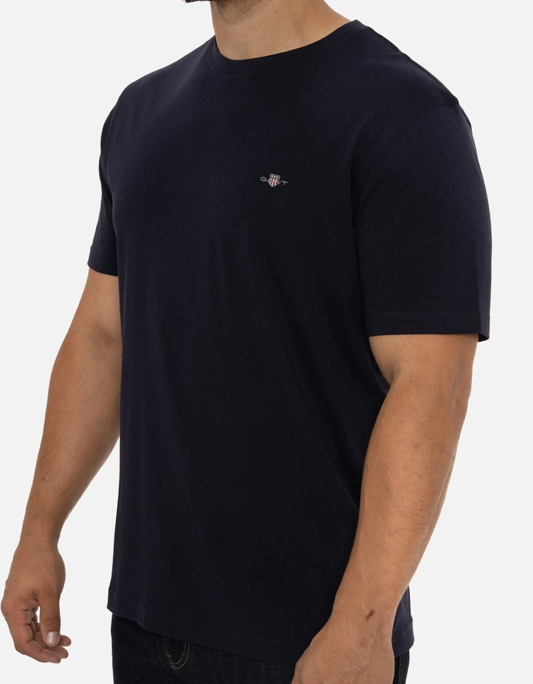 Mens Regular Shield T-Shirt (Navy)