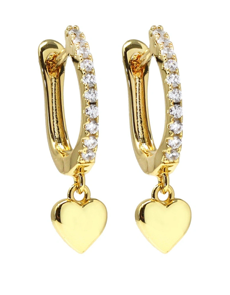 Heart Hug Earrings - Gold