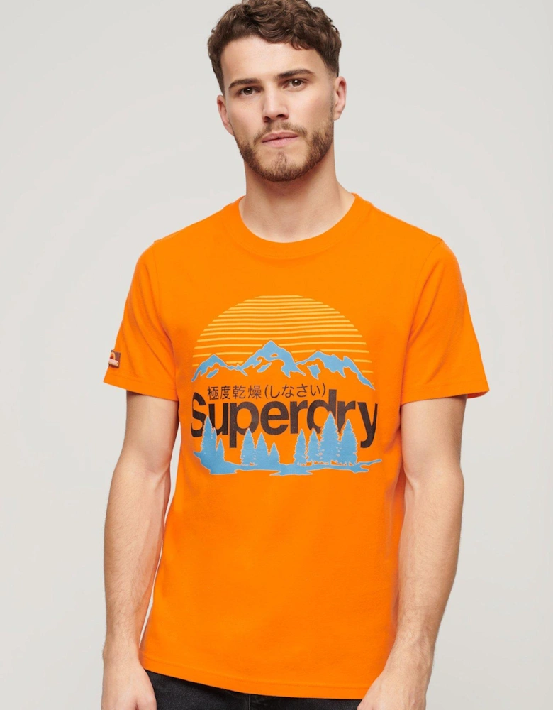 Great Outdoors Graphic T-shirt - Orange