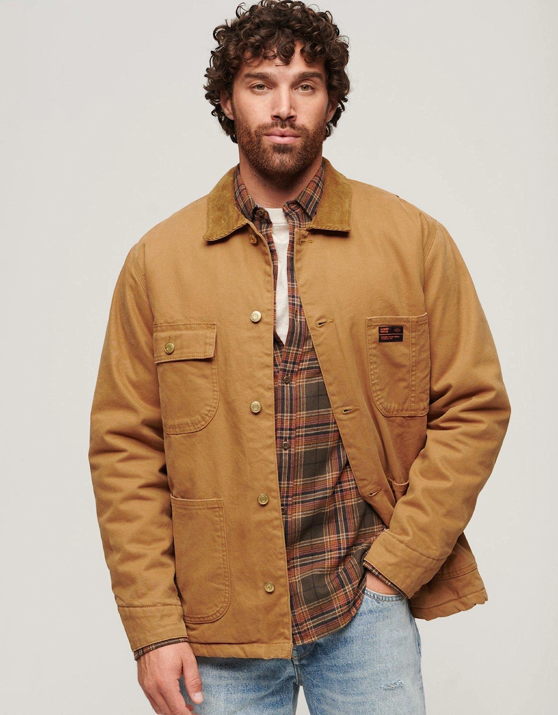 Surplus Four Pocket Chore Jacket - Brown, 7 of 6