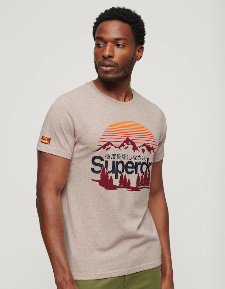 Great Outdoors Graphic T-shirt - Beige