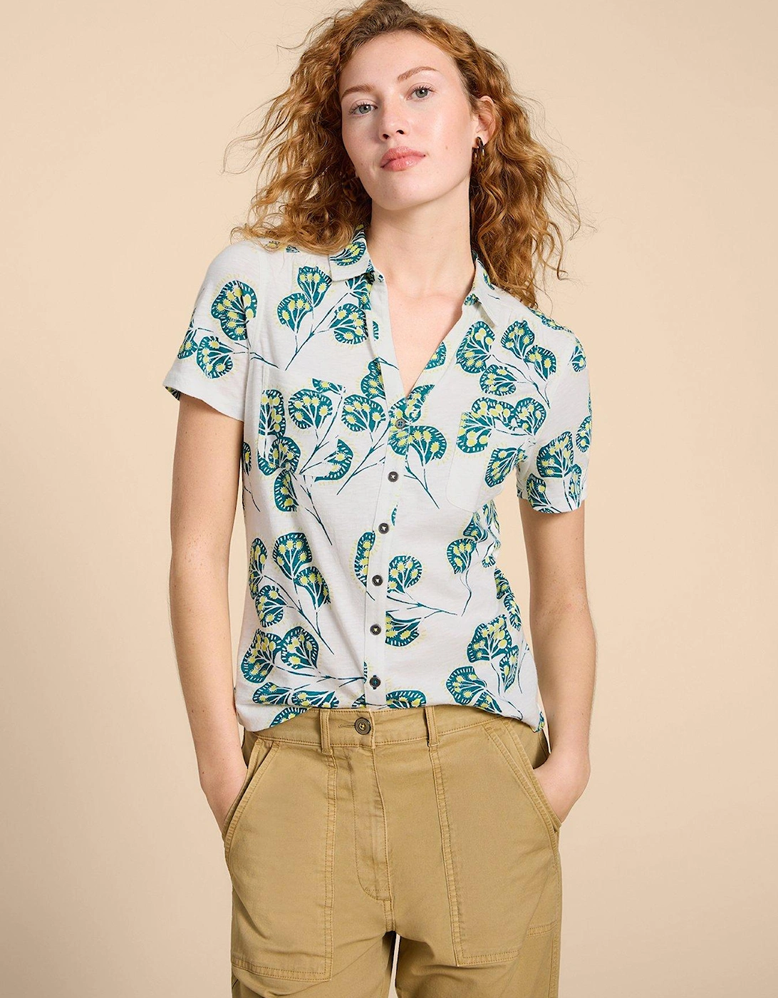 Penny Pocket Shirt - Cream, 2 of 1