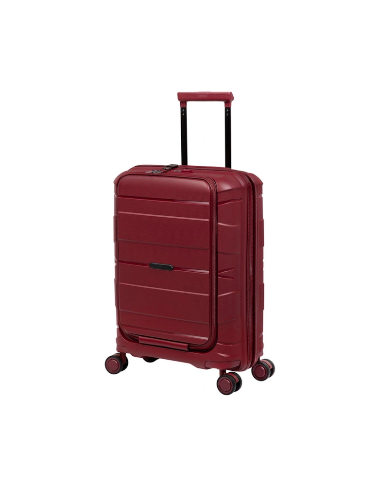 Momentous German Red Cabin Hardshell 8 Wheel Spinner Suitcase