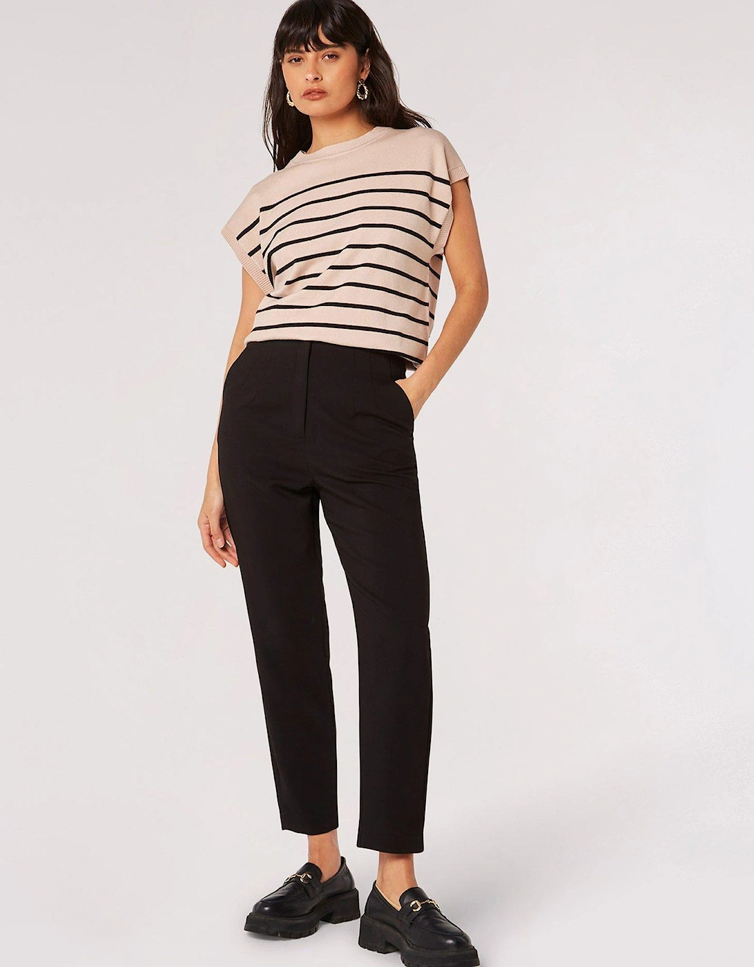 Pintuck Cigarette Trousers, 2 of 1