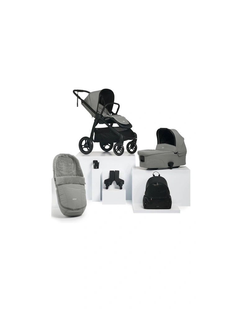 Ocarro Flint Essential Kit (Inc Pushchair, Carrycot, Adaptors, Cupholder, Bag, Footmuff)
