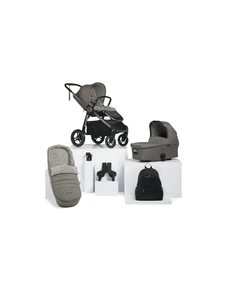 Ocarro Mercury Essential Kit (Inc Pushchair, Carrycot, Adaptors, Cupholder, Bag, Footmuff, Sheepskin Liner)
