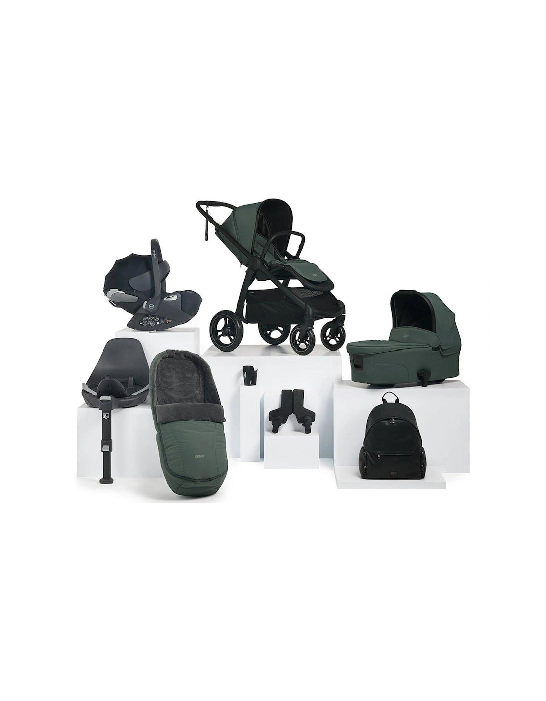 Ocarro Oasis Complete Kit (Inc Pushchair, Carrycot, Adaptors, Cupholder, Bag, Footmuff, Cloud T & Isofix Base), 2 of 1