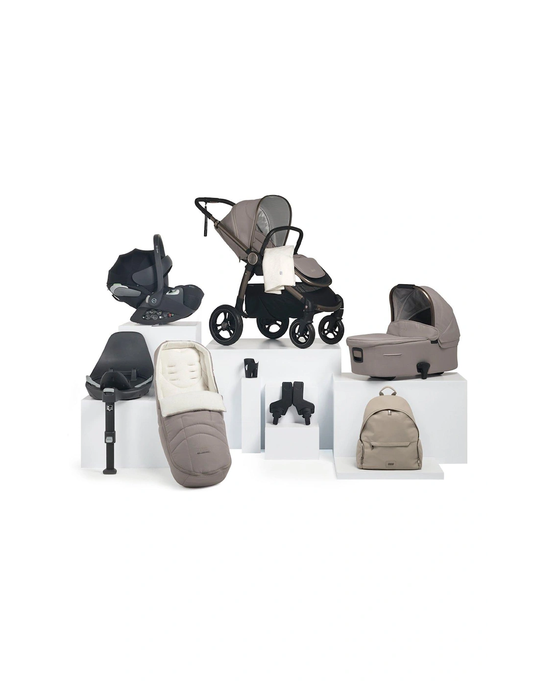 Ocarro Studio Complete Kit (Inc Pushchair, Carrycot, Adaptors, Cupholder, Bag, Footmuff, Blanket, Cloud T & Isofix Base), 2 of 1