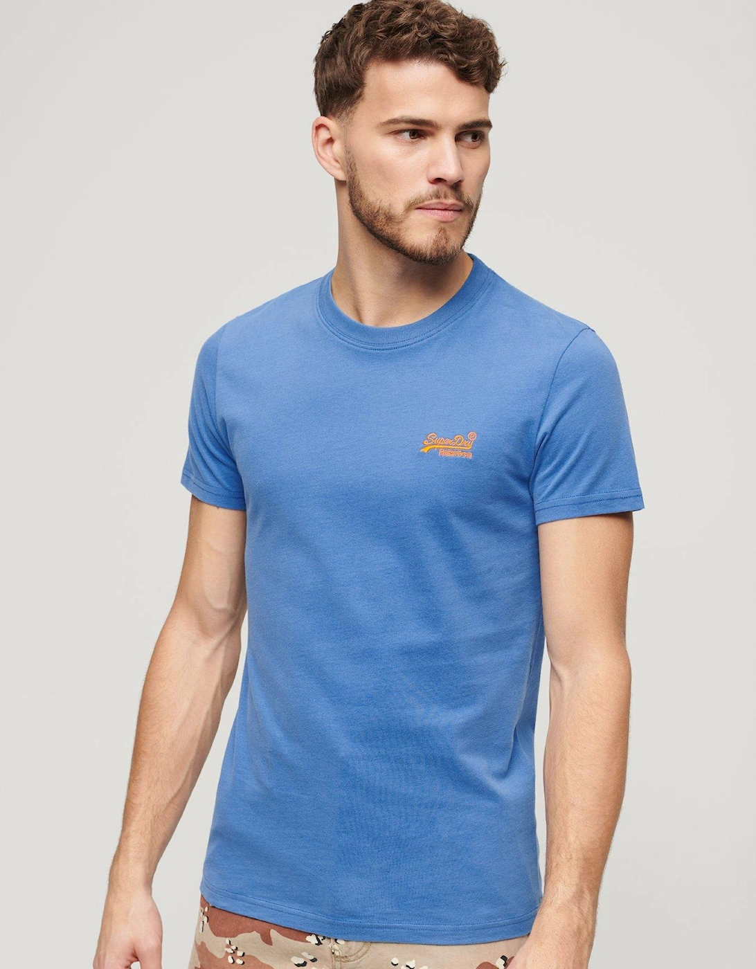 Essential Logo Embroidered T-Shirt - Bright Blue, 2 of 1