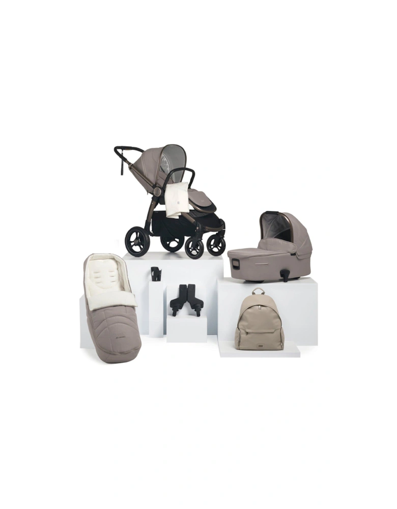 Ocarro Studio Essentia Kit (Inc Pushchair, Carrycot, Adaptors, Cupholder, Bag, Footmuff, Blanket)