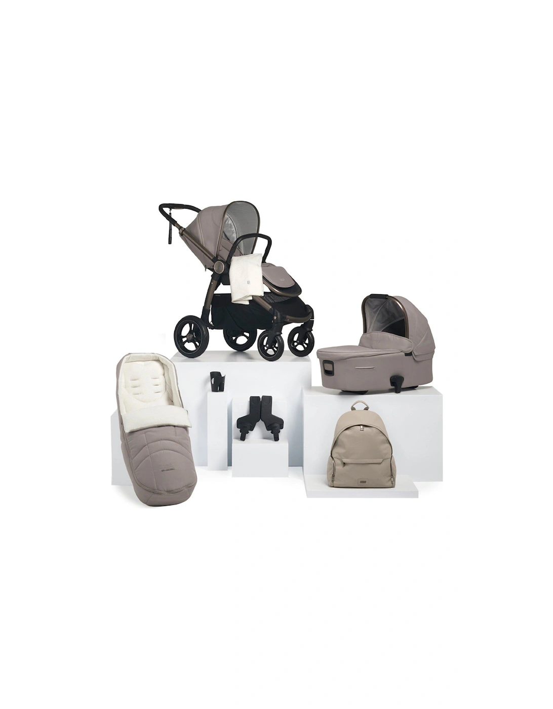 Ocarro Studio Essentia Kit (Inc Pushchair, Carrycot, Adaptors, Cupholder, Bag, Footmuff, Blanket), 2 of 1