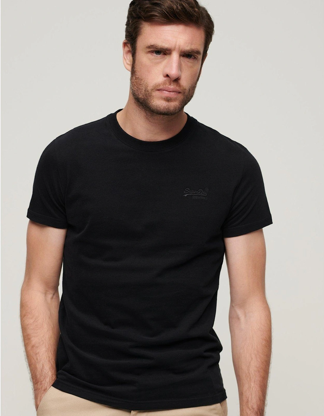 Essential Logo Embroidered T-Shirt - Black, 2 of 1