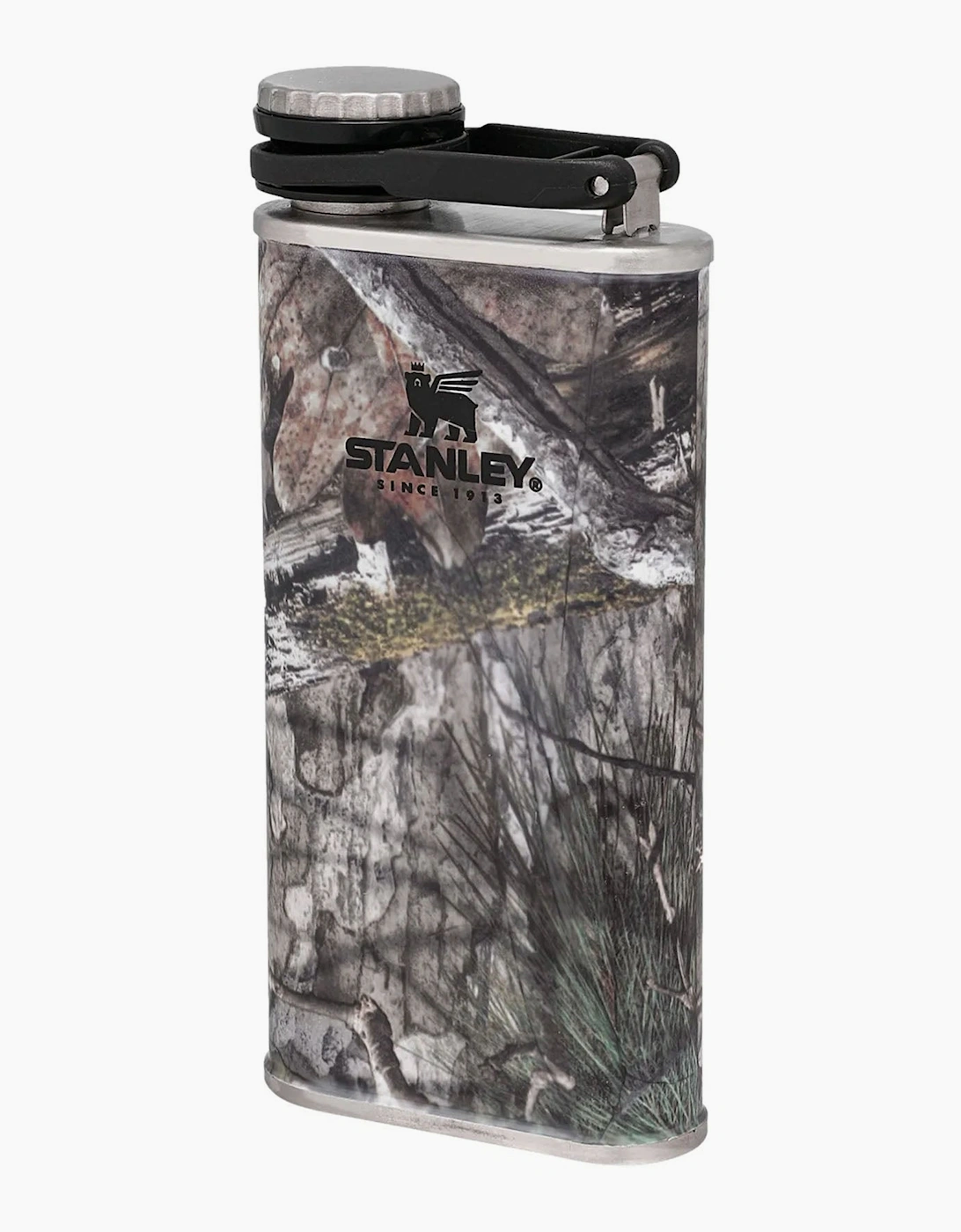 Stanley 0.23L Classic Easy Fill Wide Mouth Travel Hip Flask - Mossy Oak - Size: ONE size