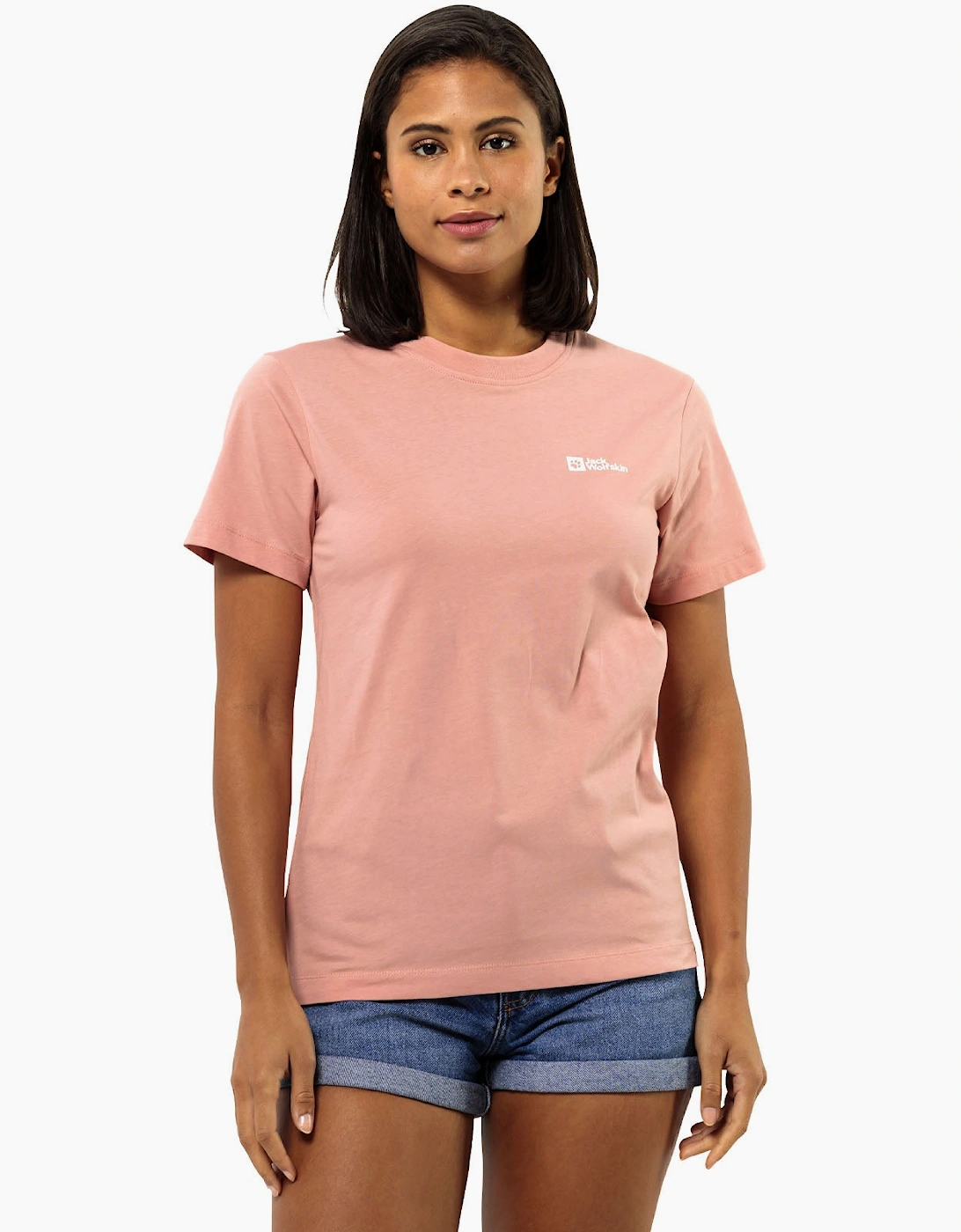 Jack Wolfskin Women's Orange Essential Cotton T-Shirt  14 L