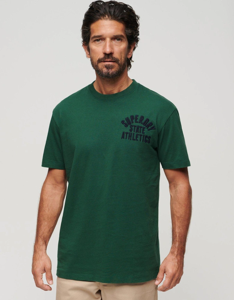 Embroidered Superstate Athletic Logo T-shirt - Green