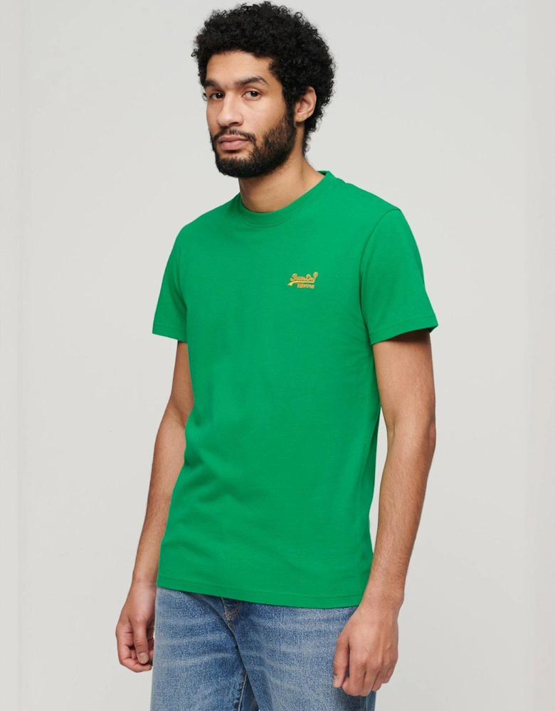 Essential Logo Embroidered T-Shirt - Green