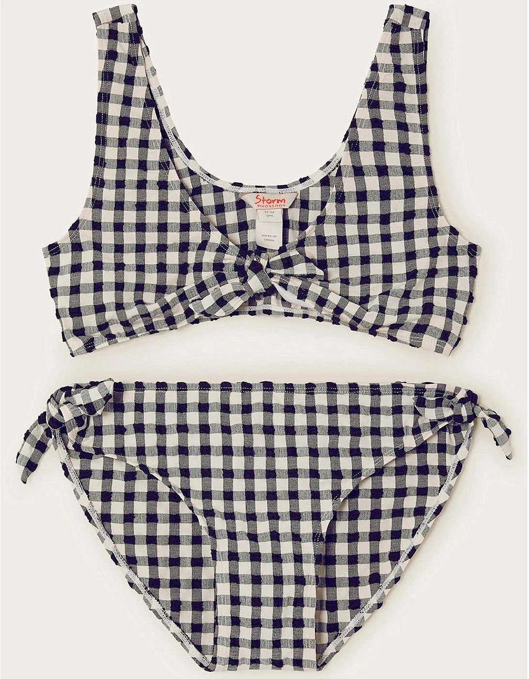 Girls Storm Gingham Bikini - Black, 2 of 1