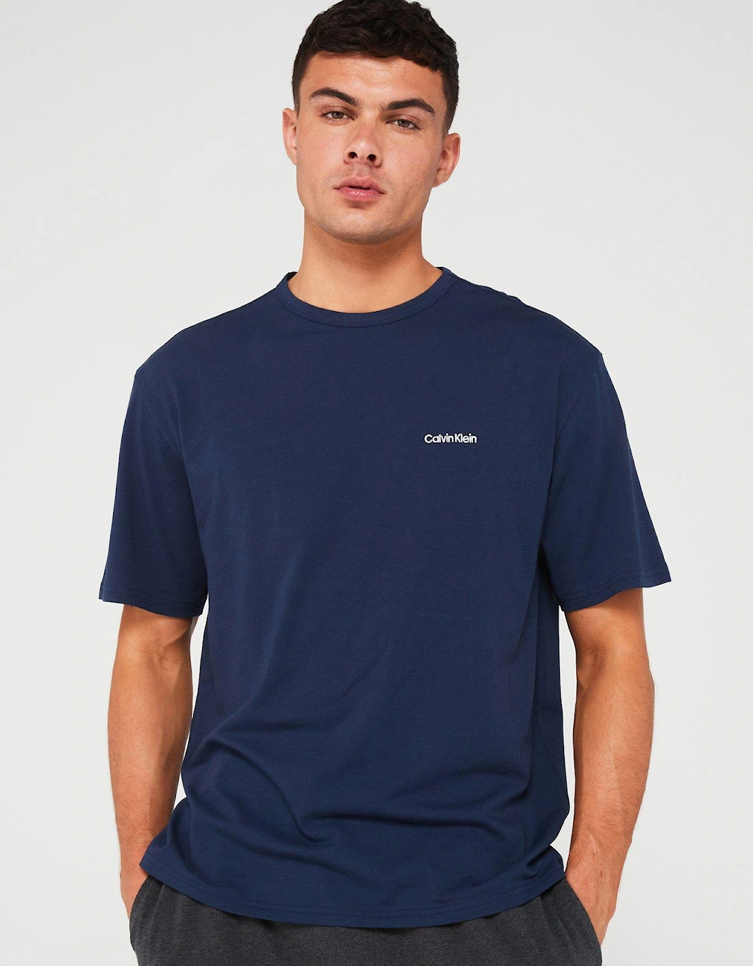 Crew Neck Loungewear T-Shirt - Dark Blue, 5 of 4