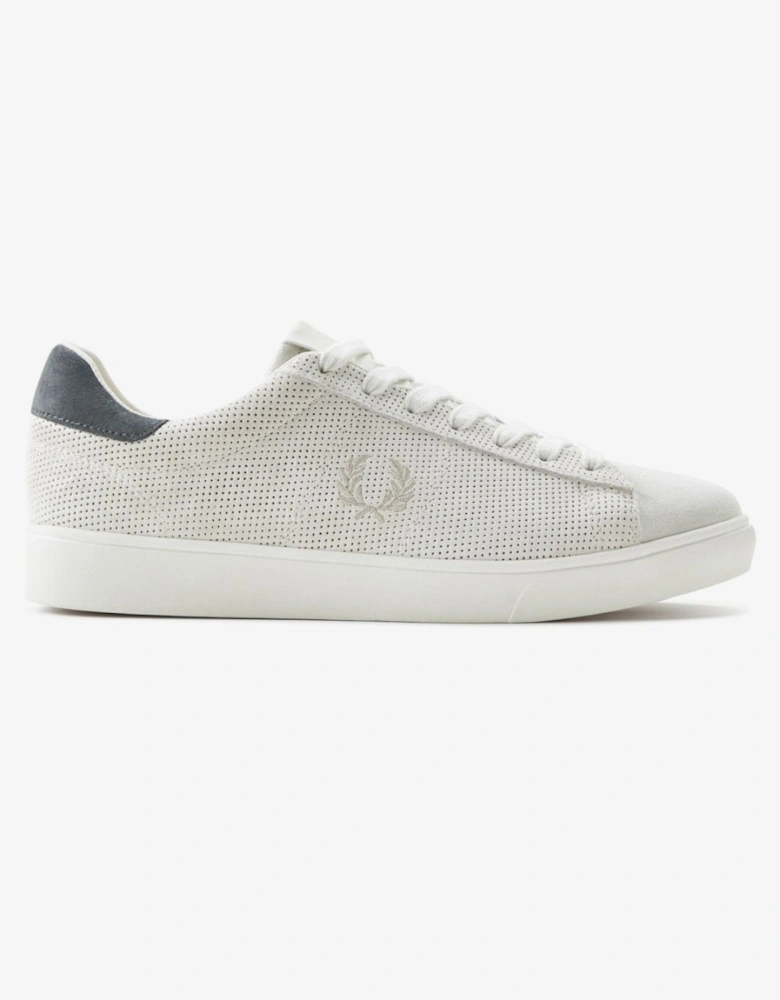 Spencer Mens Perforated Suede Trainers