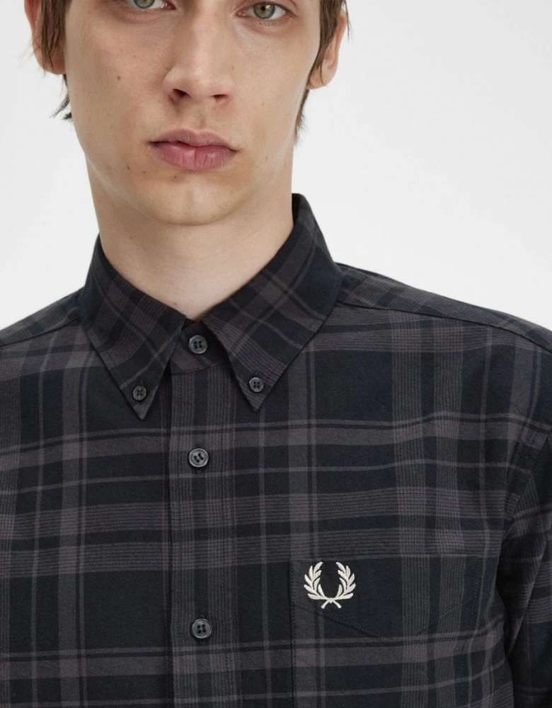 Mens Tonal Tartan Shirt