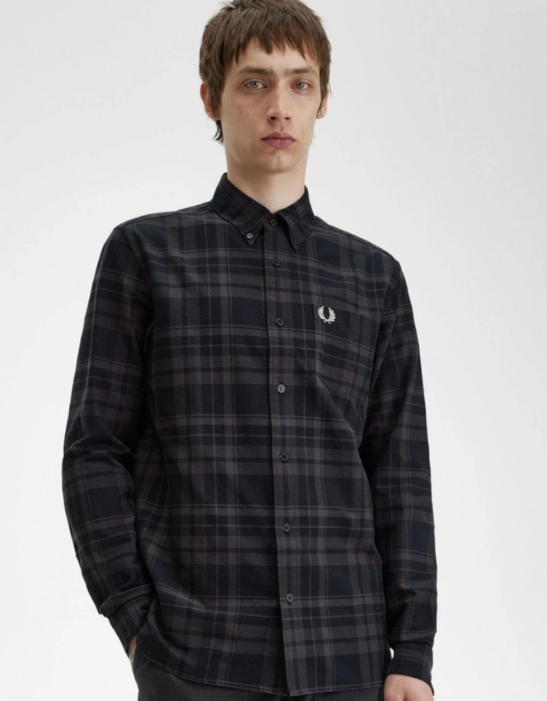 Mens Tonal Tartan Shirt