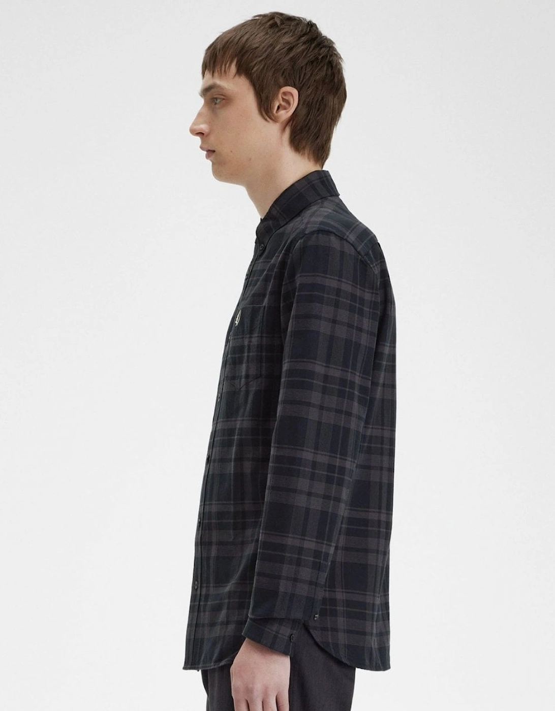 Mens Tonal Tartan Shirt