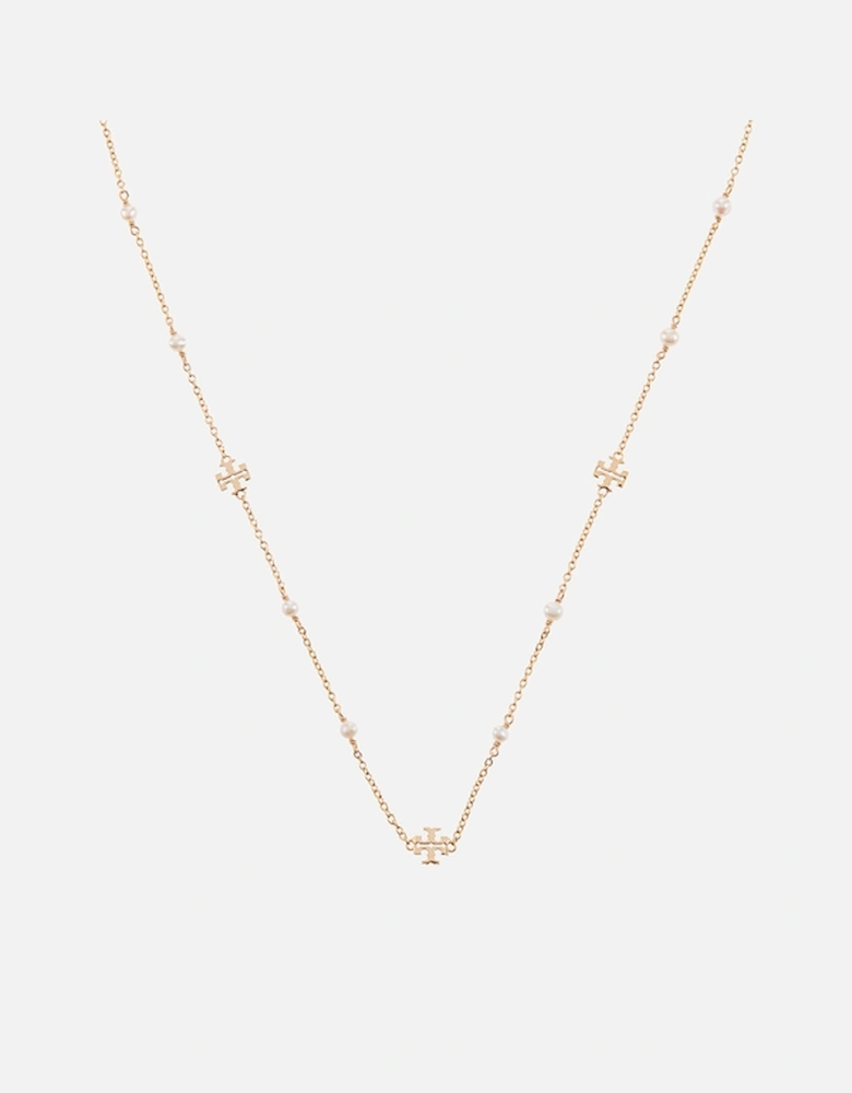 Delicate Kira Pearl Gold-Tone Necklace