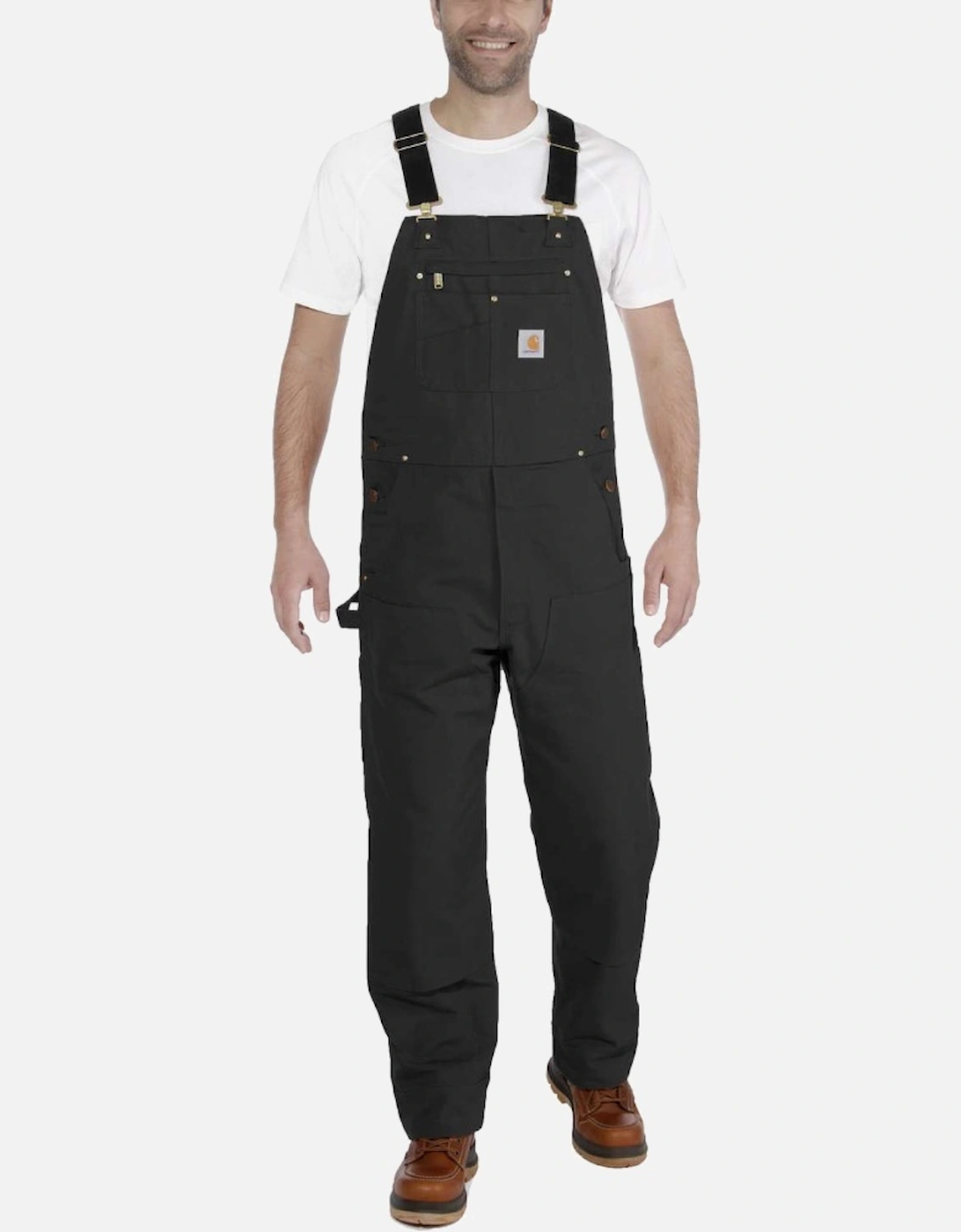 Carhartt Mens Cotton Triple Stitched Durable Bib Overalls, 8 of 7