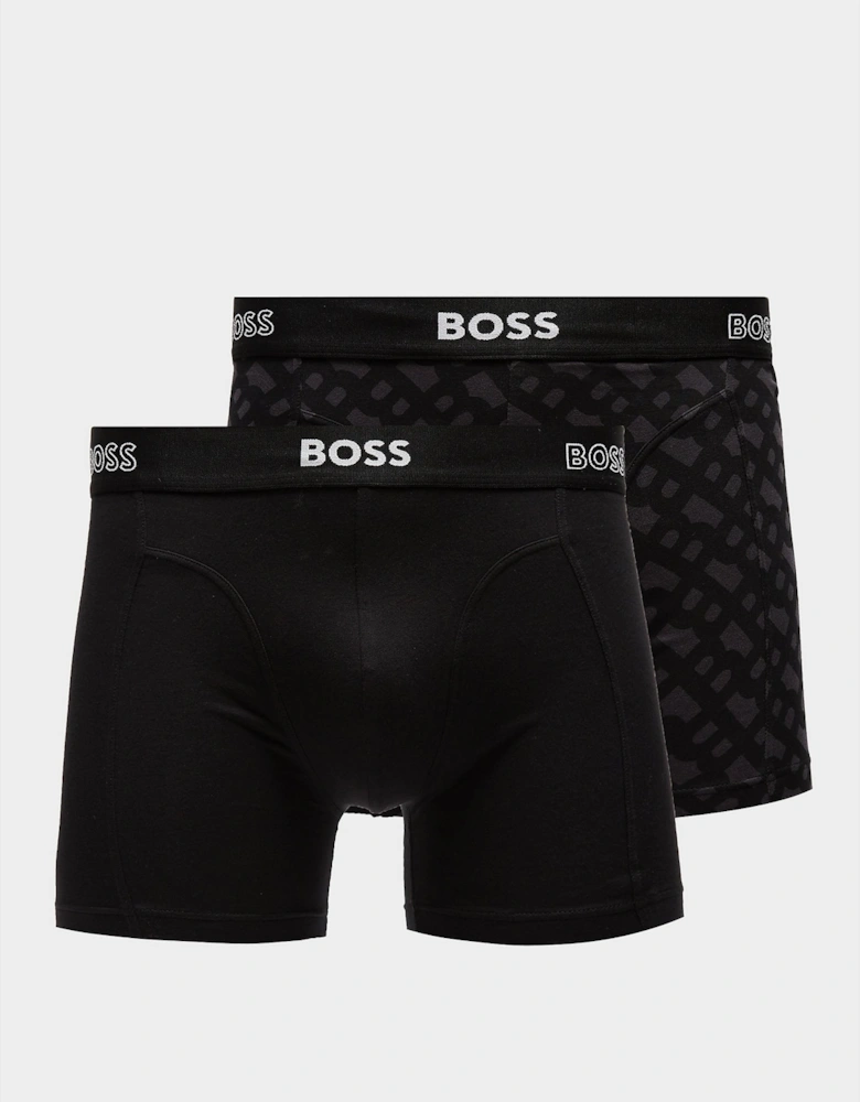 Mens Initial Logo Boxer Shorts 2 Pack