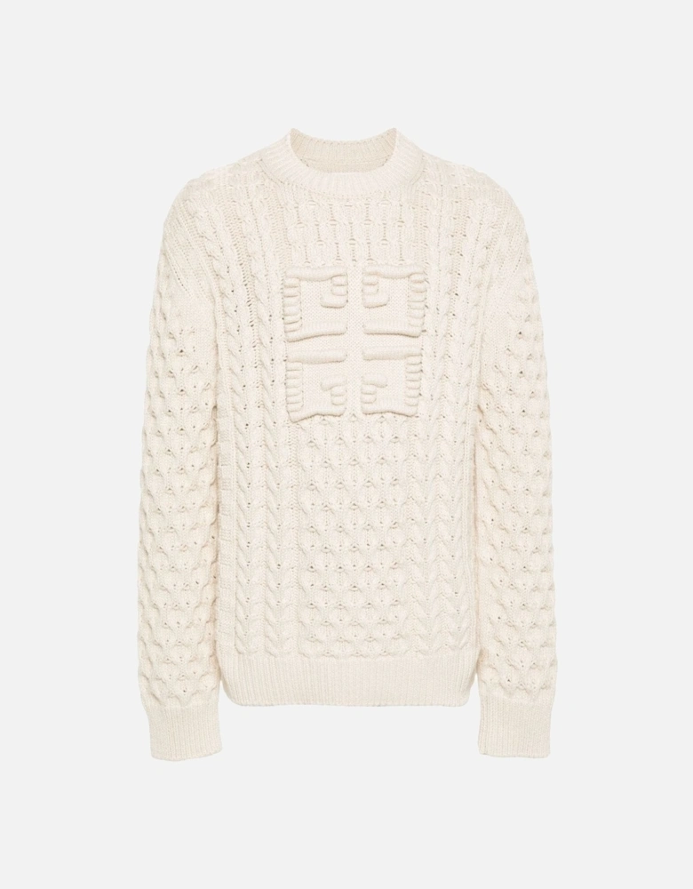 Cotton Mix Sweater Cream