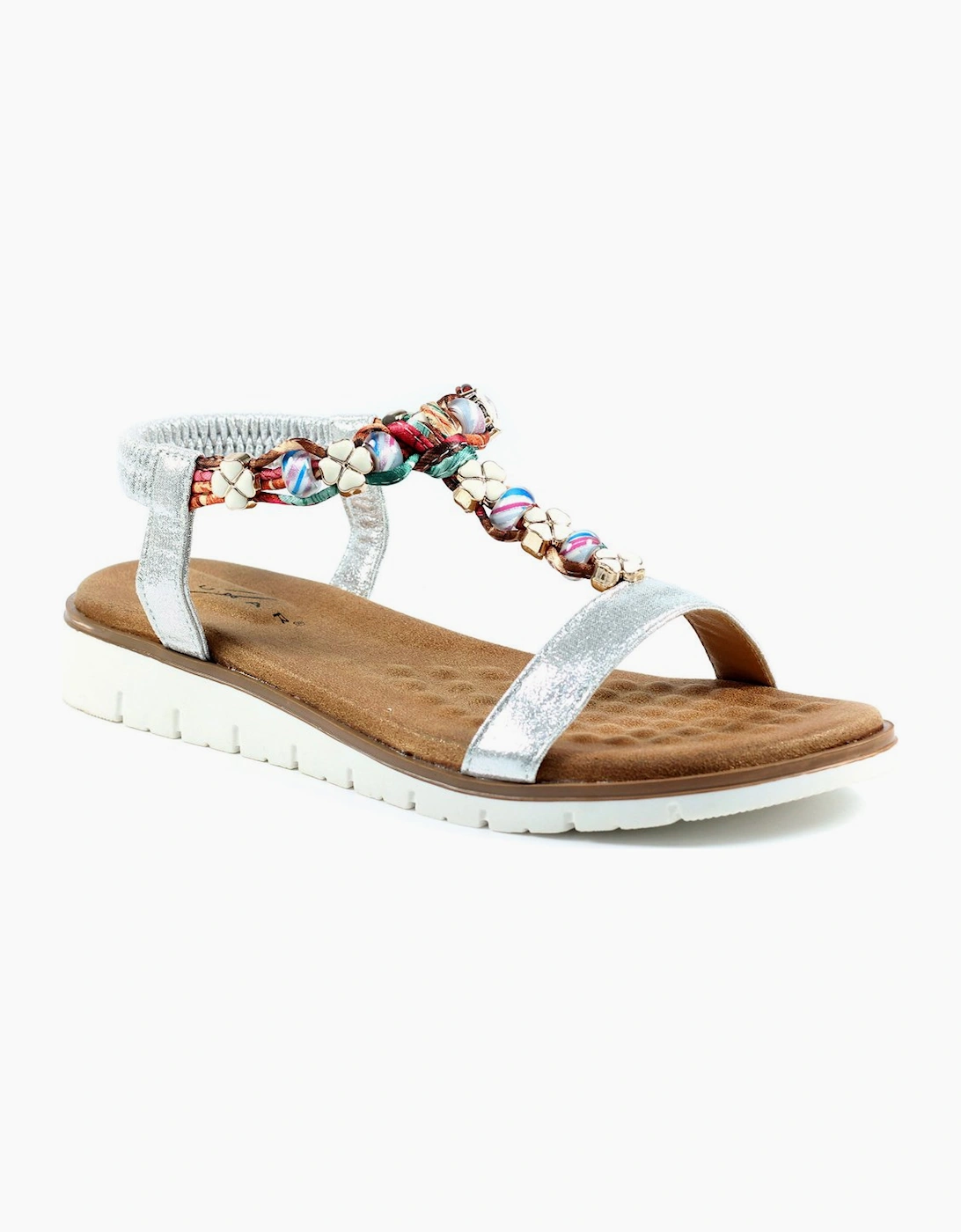 Lunar Women's Tempo Womens Sandals - Silver Synth - Size: 6