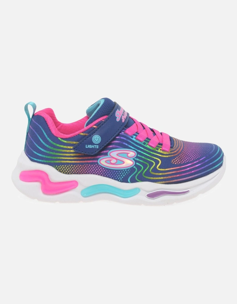 Wavy Beams Lights Girls Sports Trainers