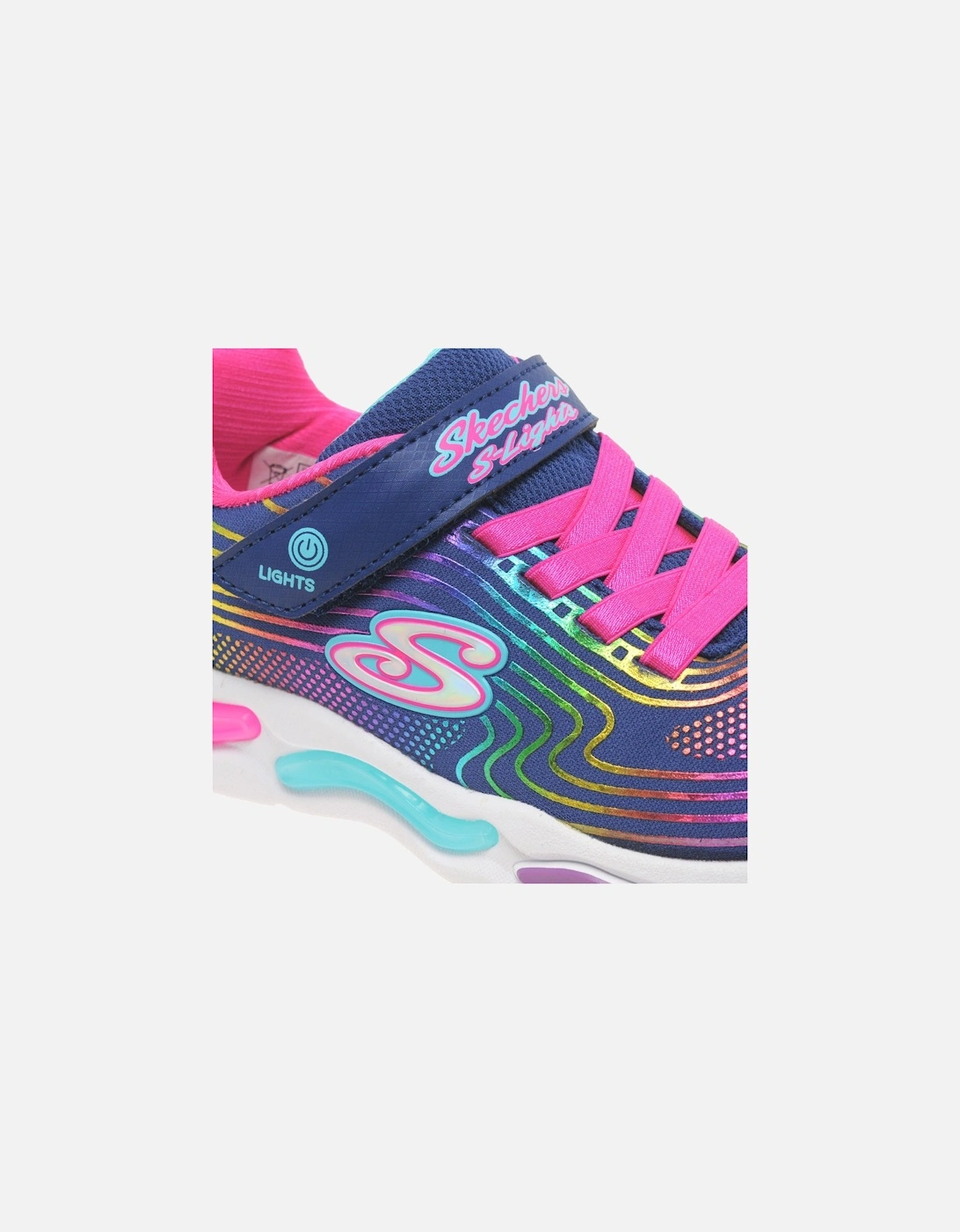 Wavy Beams Lights Girls Sports Trainers