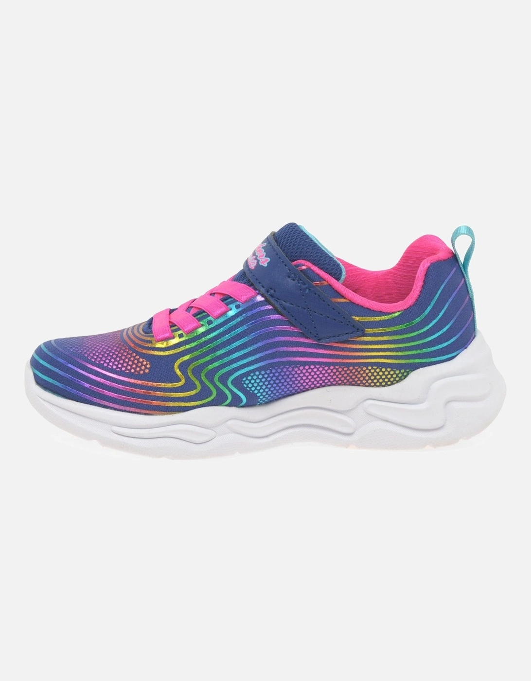 Wavy Beams Lights Girls Sports Trainers