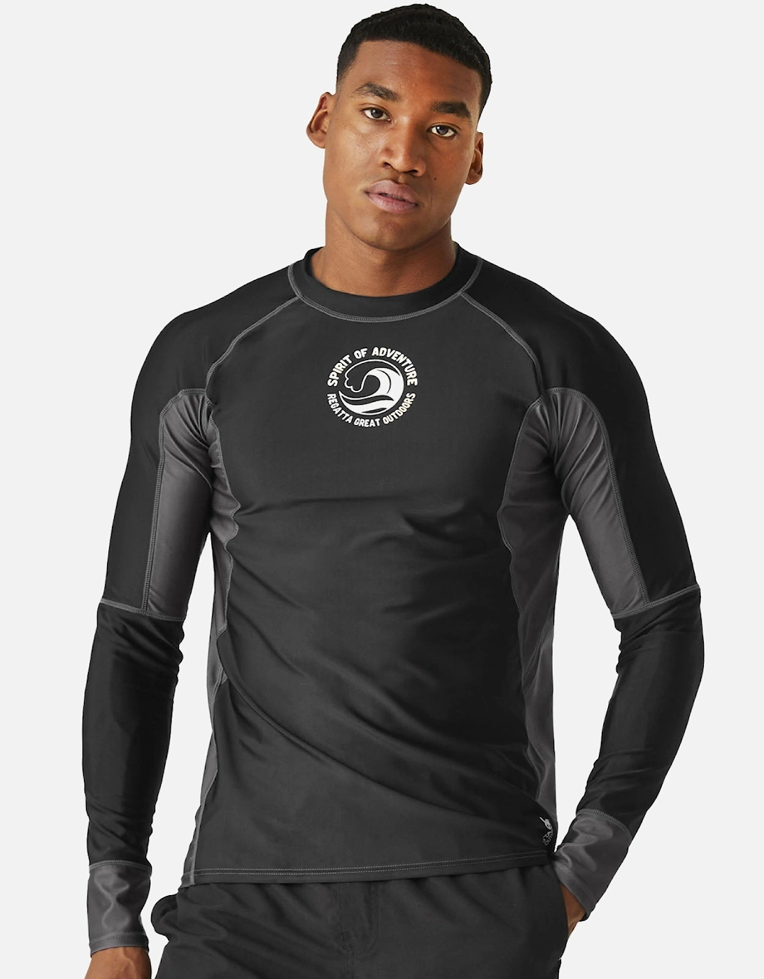 Mens Long Sleeve Rash Vest, 2 of 1