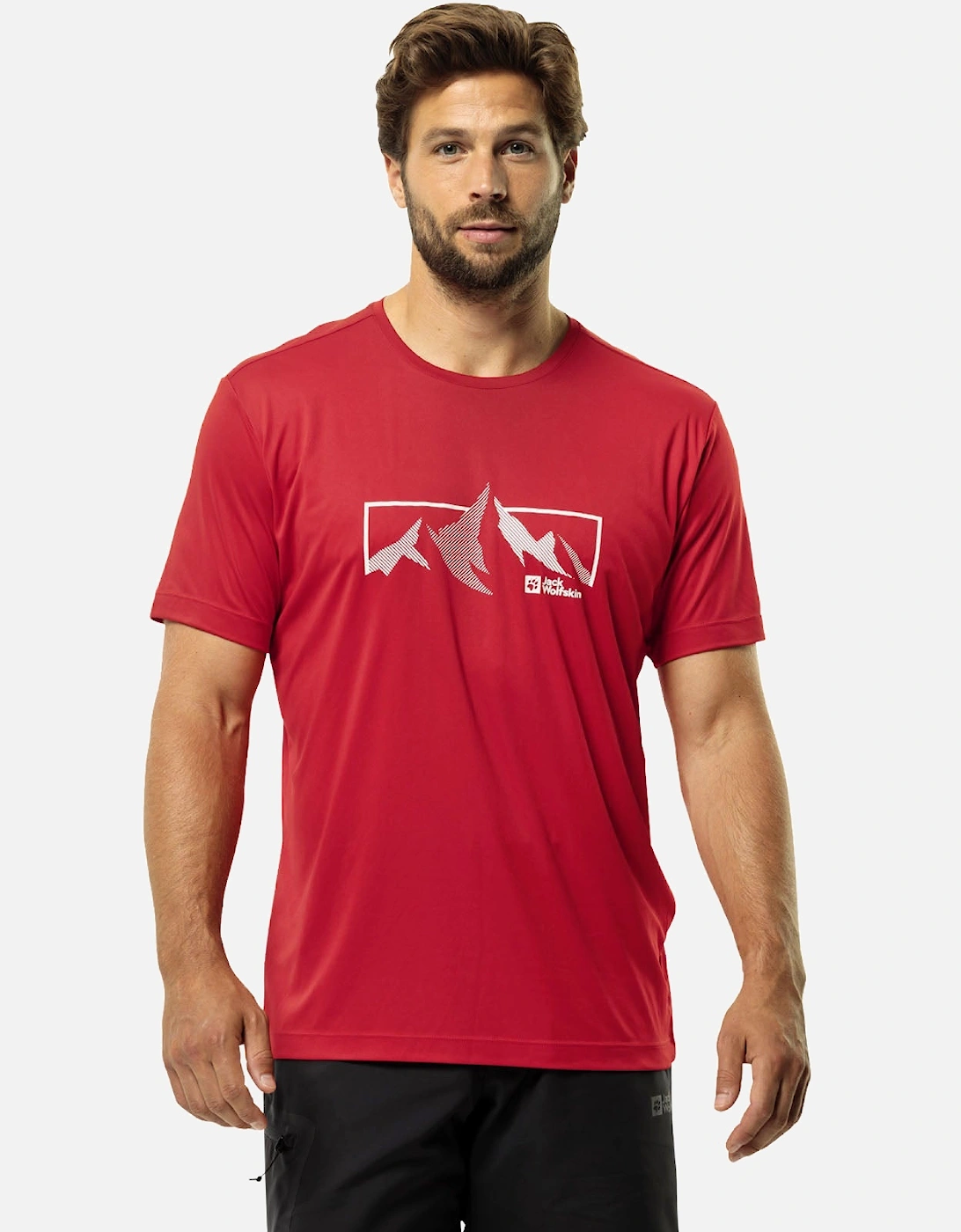 Mens Peak Graphic Short Sleeve T-Shirt, 2 of 1