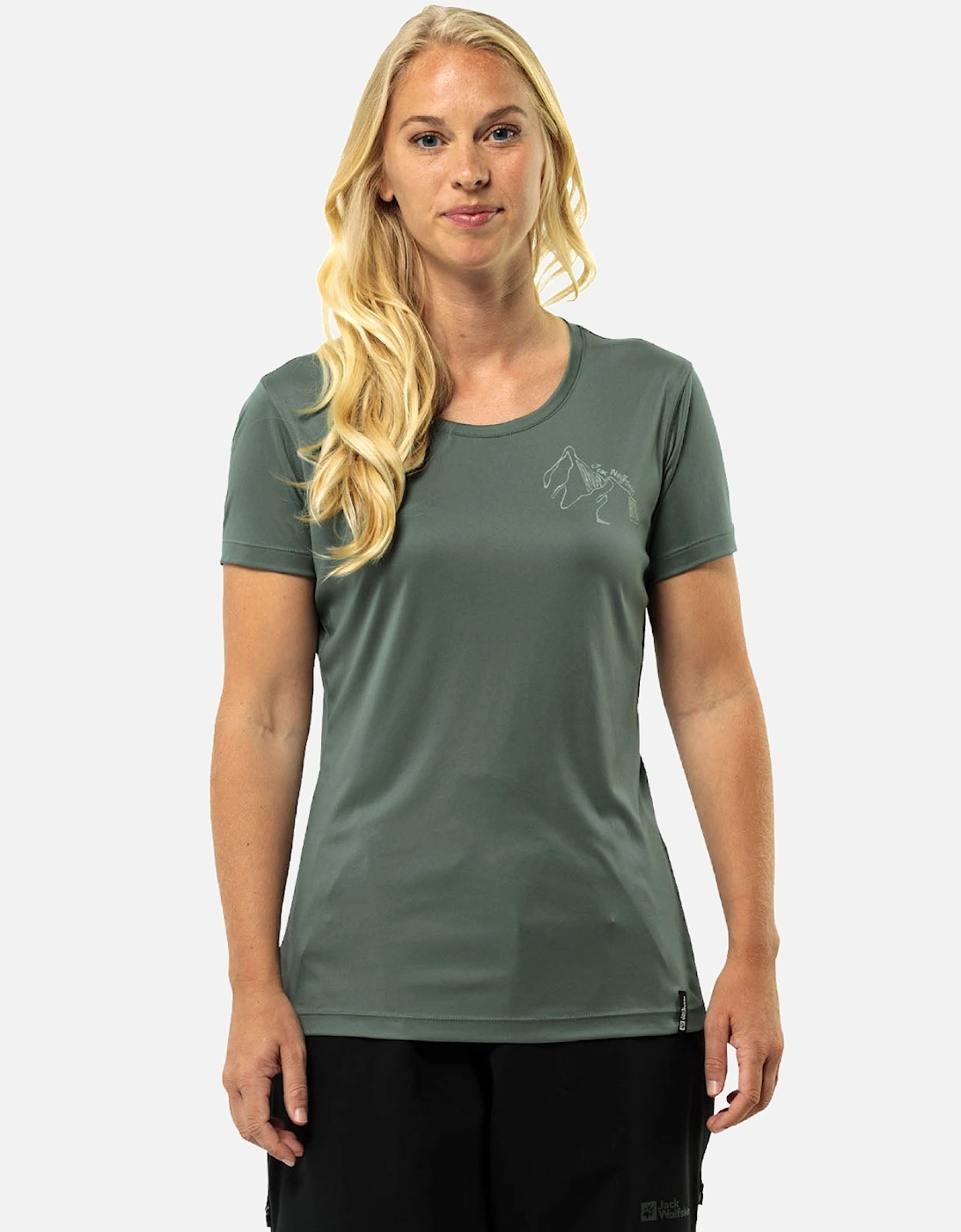 Womens Peak Graphic Short Sleeve T-Shirt