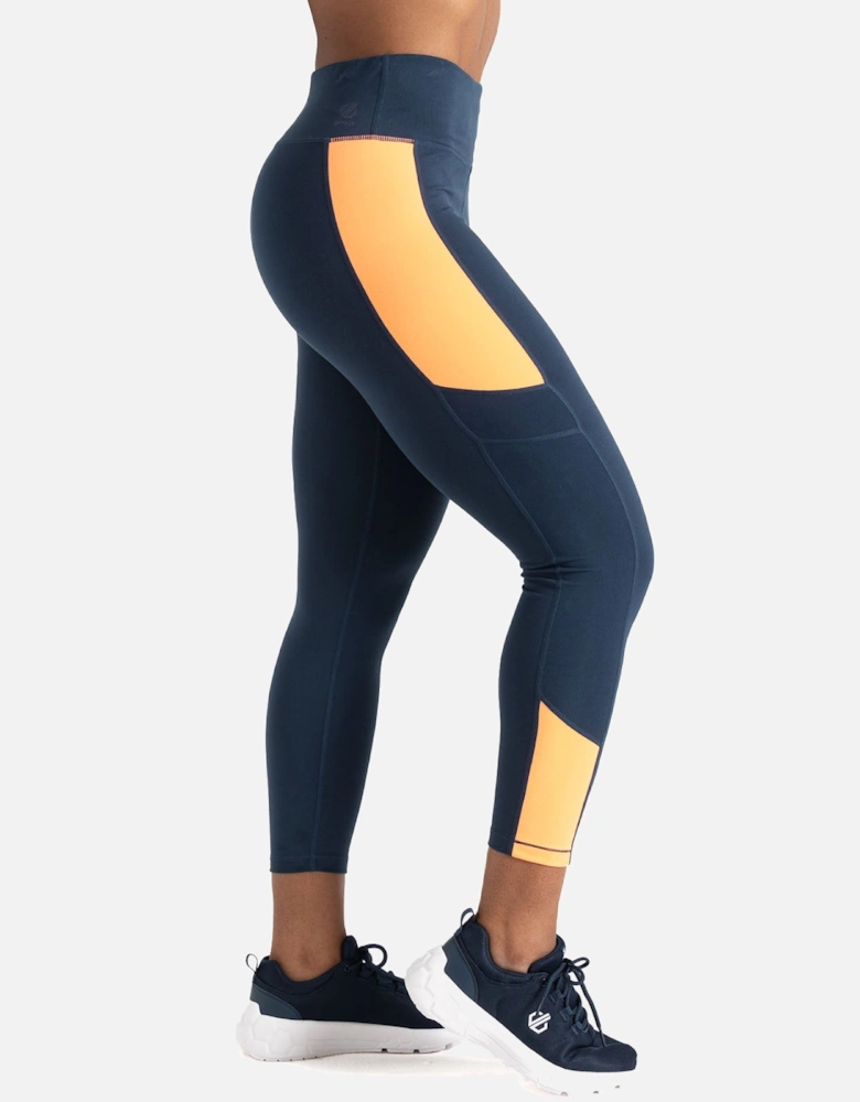 Womens Move II Outdoor Fitness Gym Leggings - Moonlight Denim