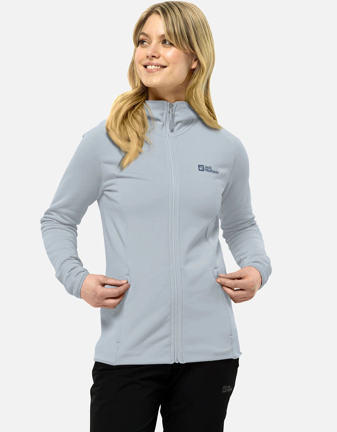 Womens Baiselberg Outdoor Full Zip Hooded Fleece Jacket, 2 of 1