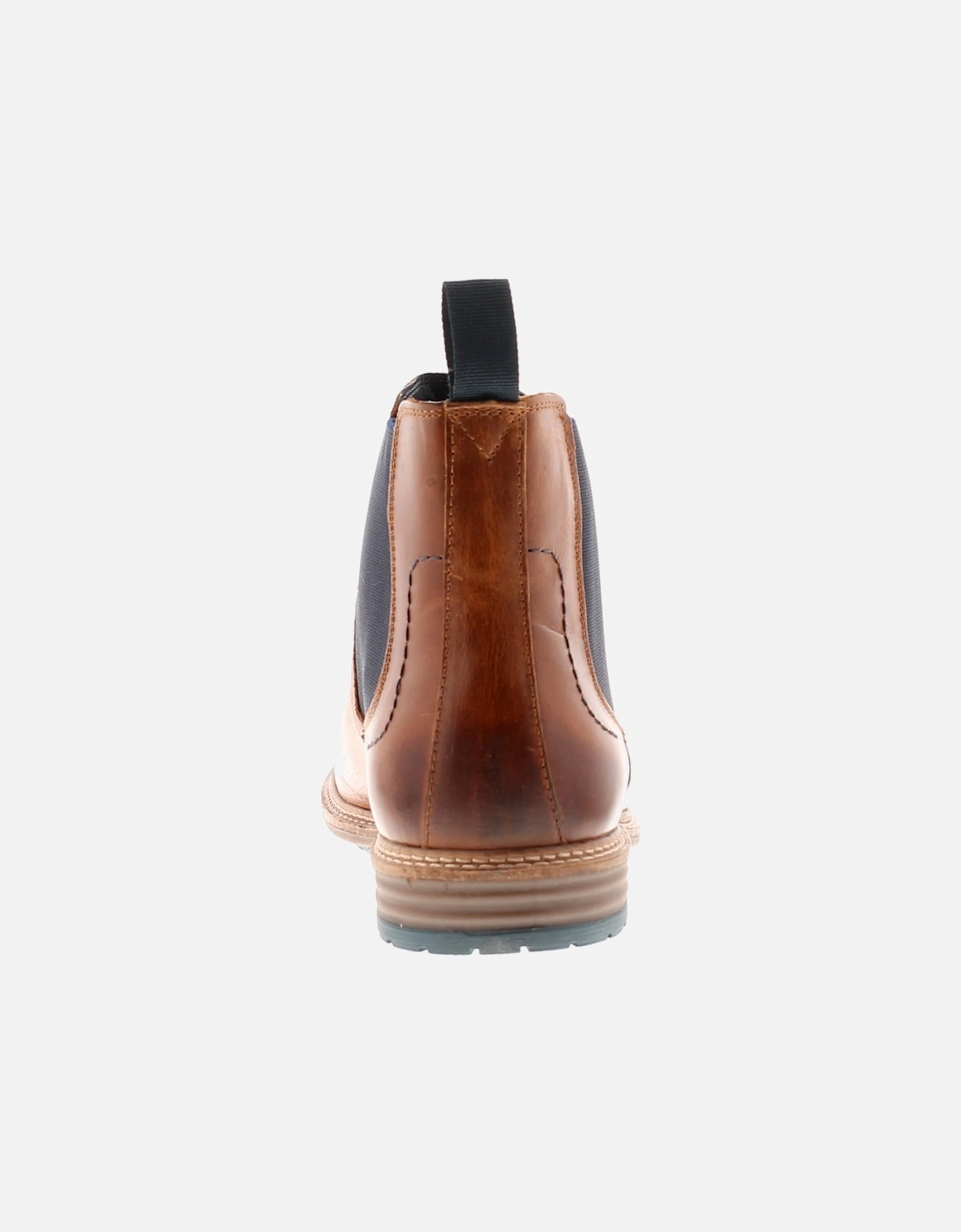 Mens Smart Boots Apollo Leather Slip On tan UK Size