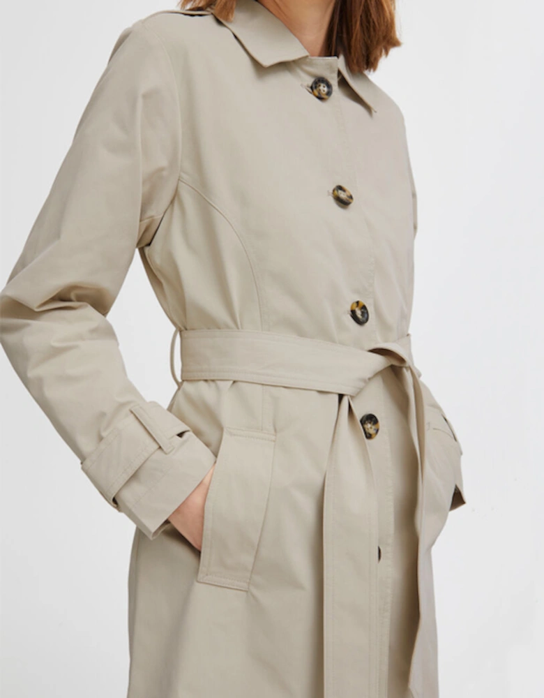 B Young Women's Byamona Trench Coat Cement