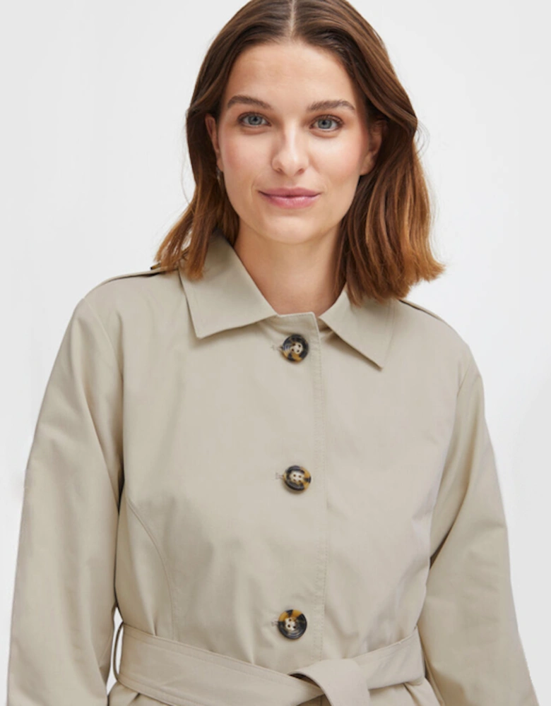 B Young Women's Byamona Trench Coat Cement