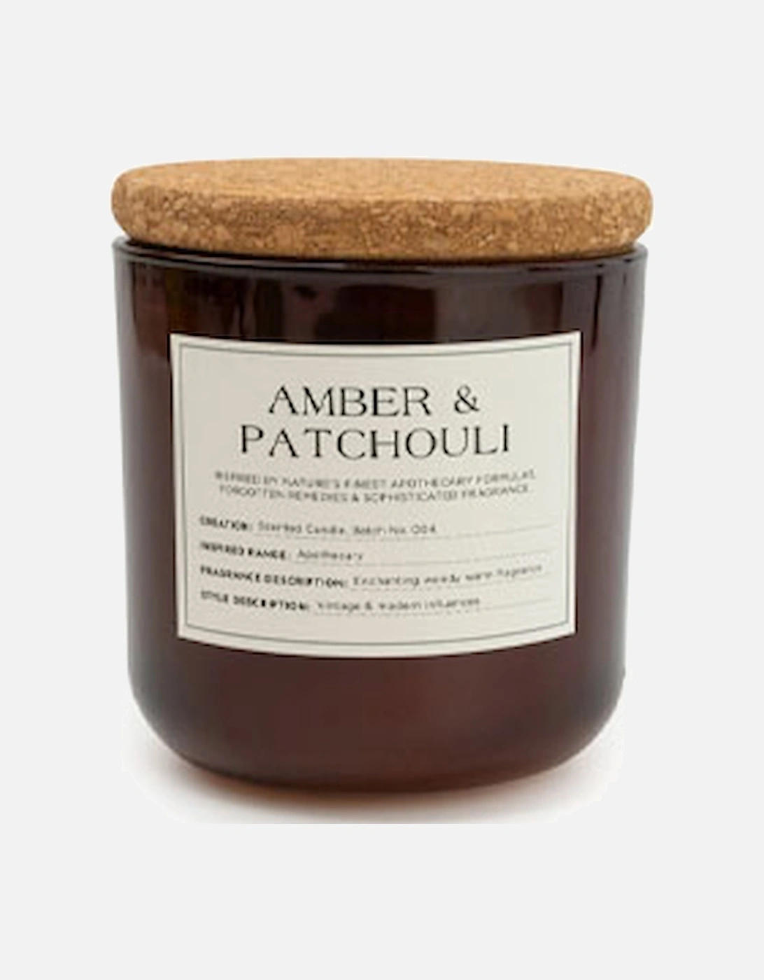 Medium Glass Jar With Cork Lid Amber & Patchouli, 4 of 3