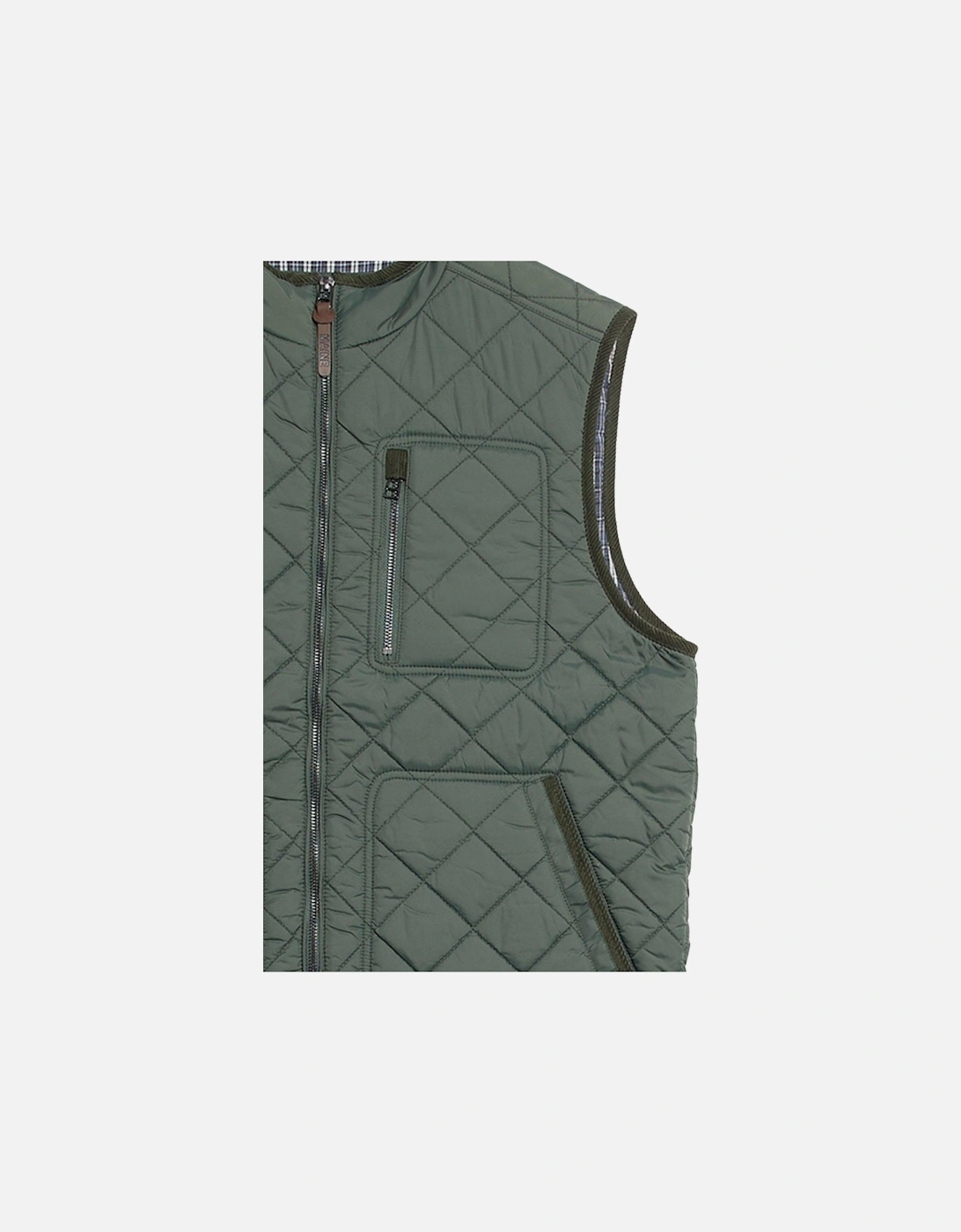 Mens Quilted Lightweight Tailored Gilet, 4 of 3
