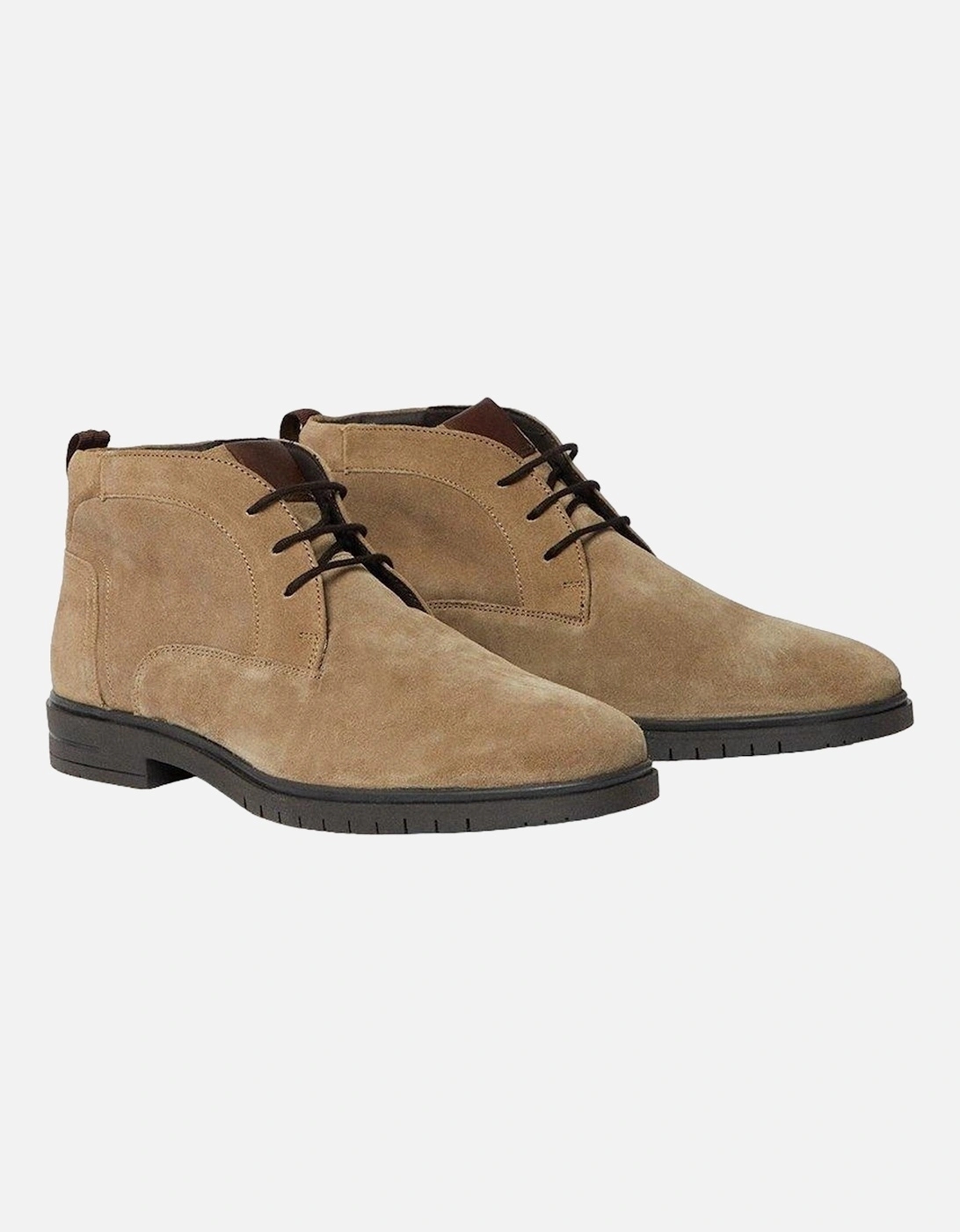 Mens Richie Suede Lace Up Chukka Boots, 4 of 3